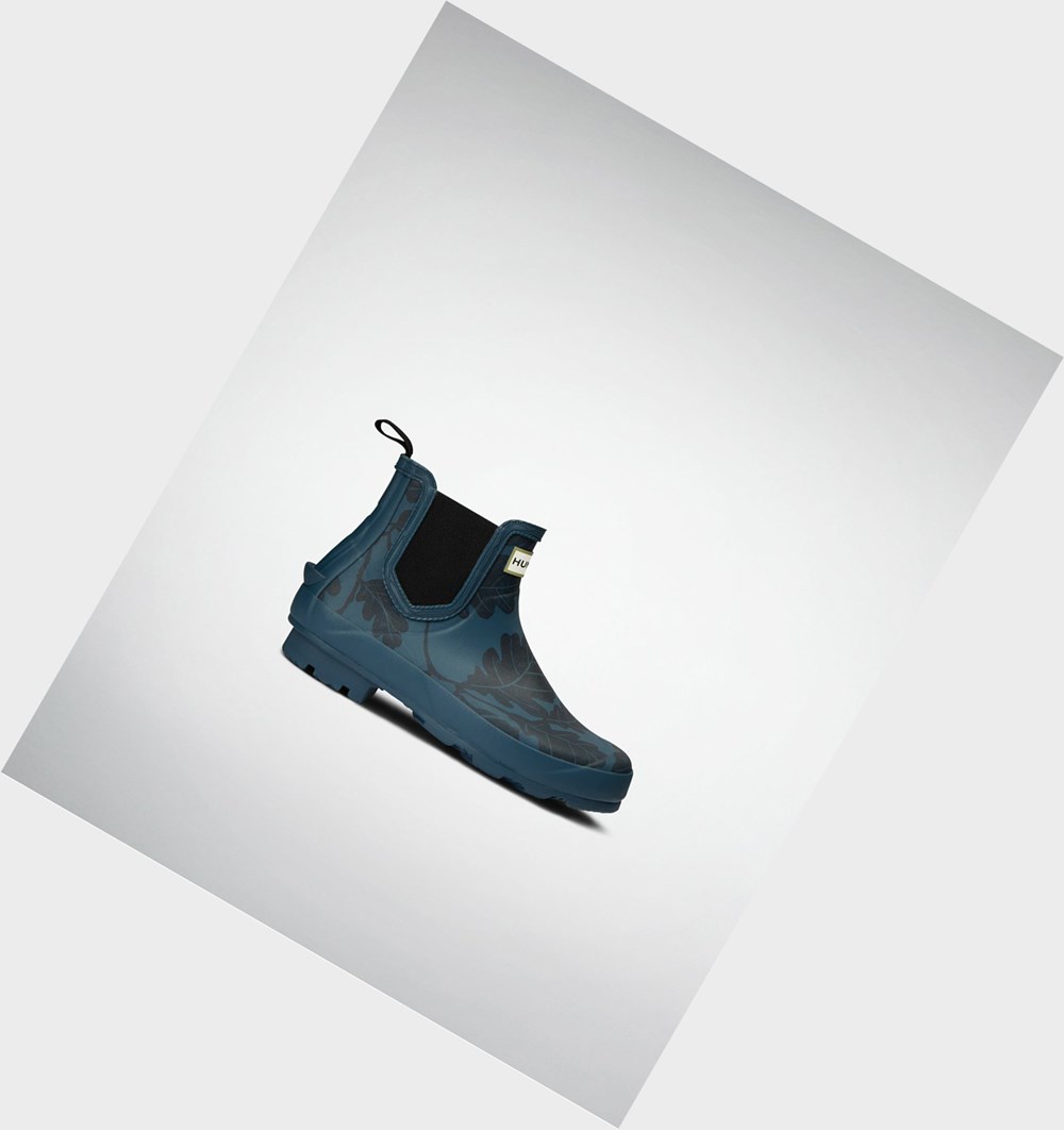 Botines Chelsea Hunter National Trust Norris Field Mujer Azules | 374URYMNB