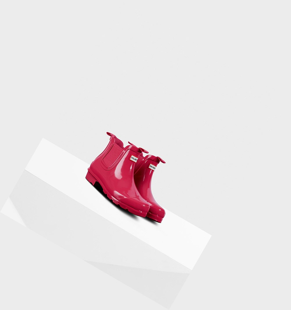 Botines Chelsea Hunter Original Big Gloss Niños Rosas | 680AGRVKO