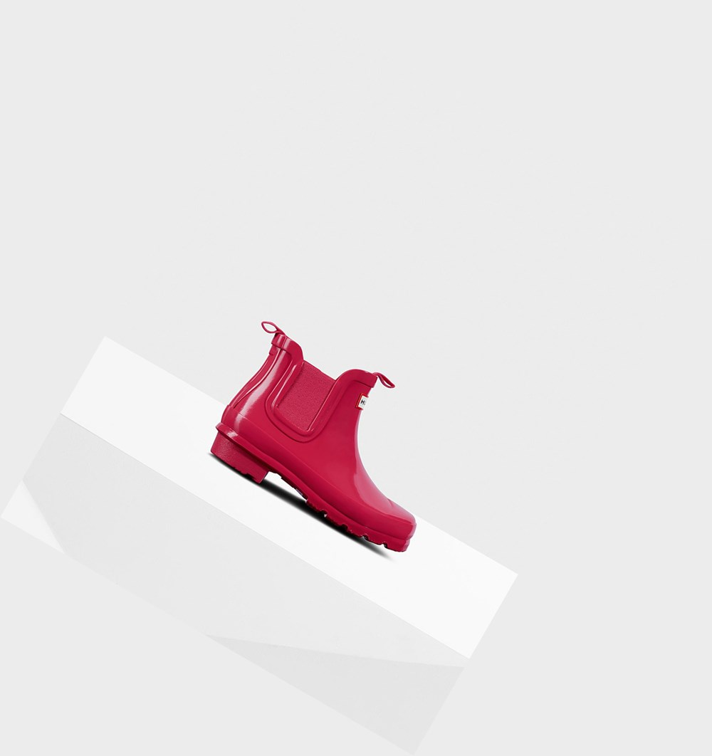 Botines Chelsea Hunter Original Big Gloss Niños Rosas | 680AGRVKO
