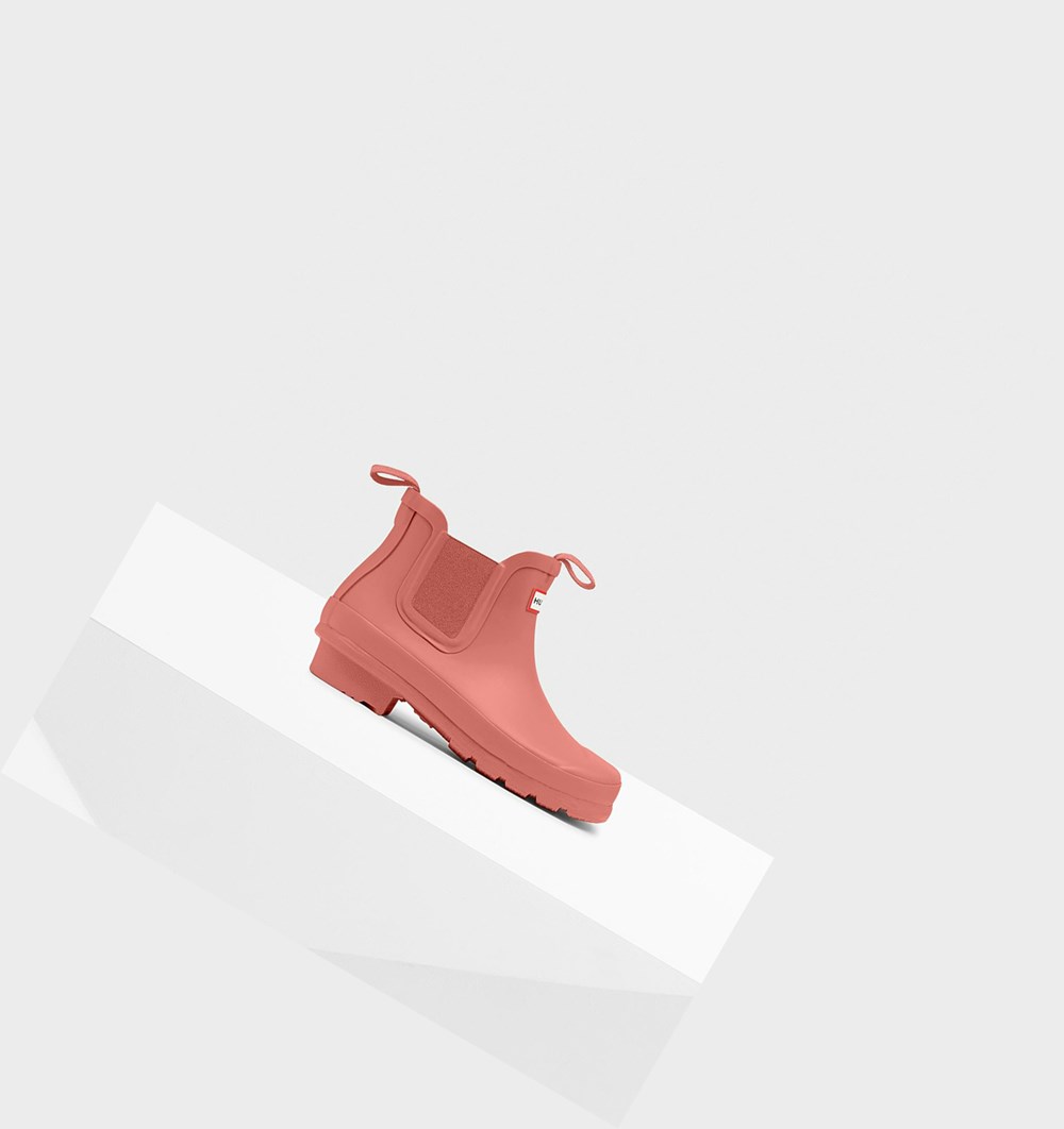 Botines Chelsea Hunter Original Big Niños Rosas | 683AJNVGH