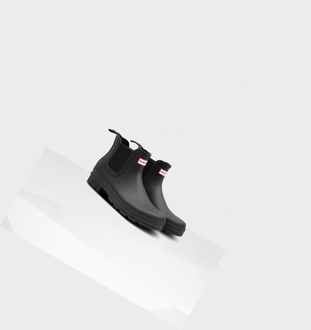Botines Chelsea Hunter Original Hombre Negras | 430KPXSED