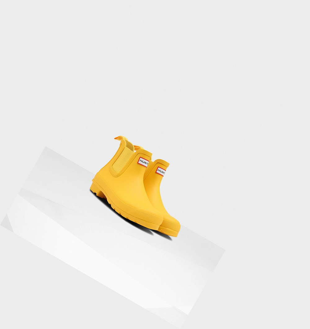 Botines Chelsea Hunter Original Mujer Amarillo | 086TEHVJZ