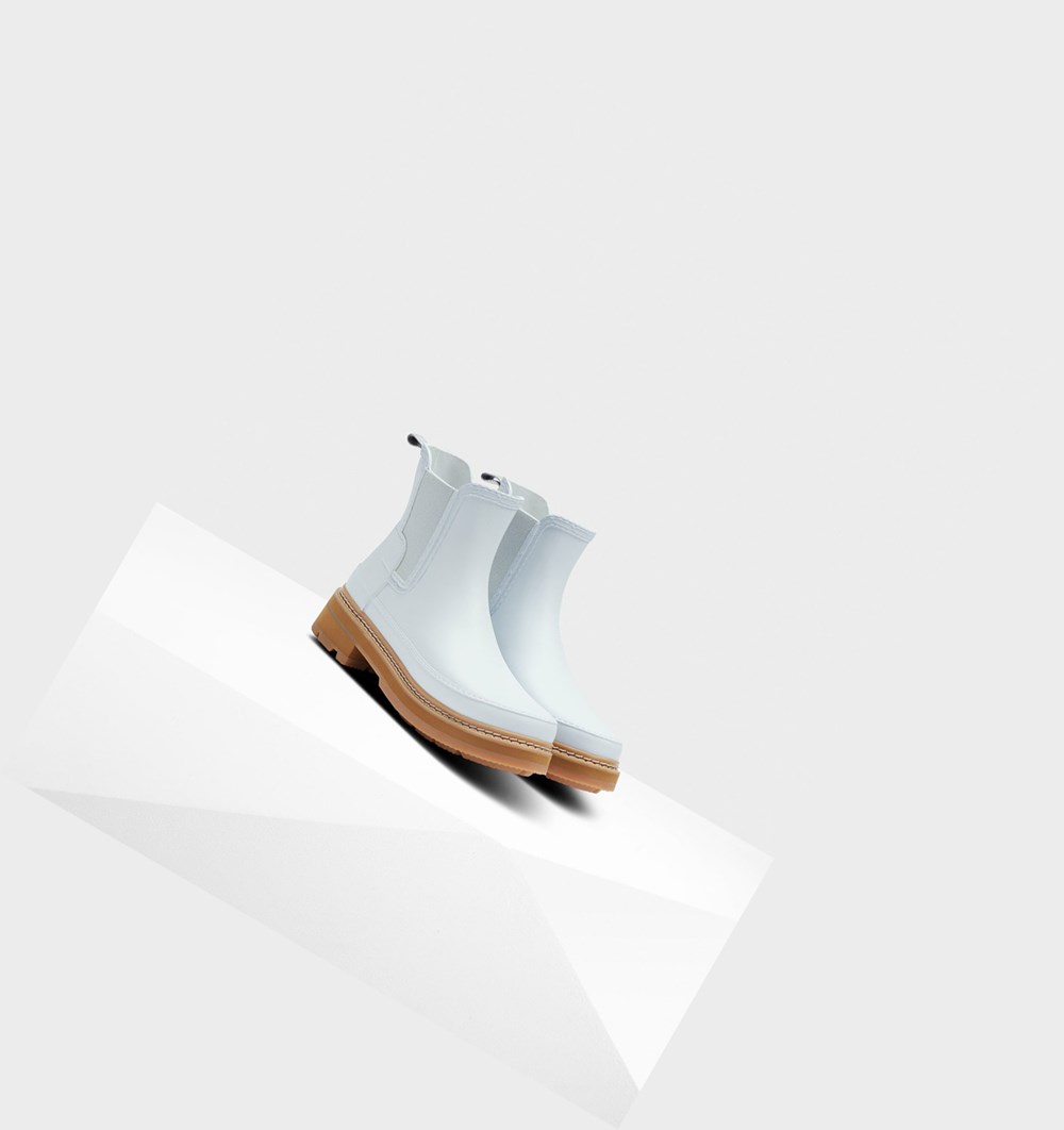 Botines Chelsea Hunter Refined Stitch Detail Mujer Blancas | 854ABPYJZ
