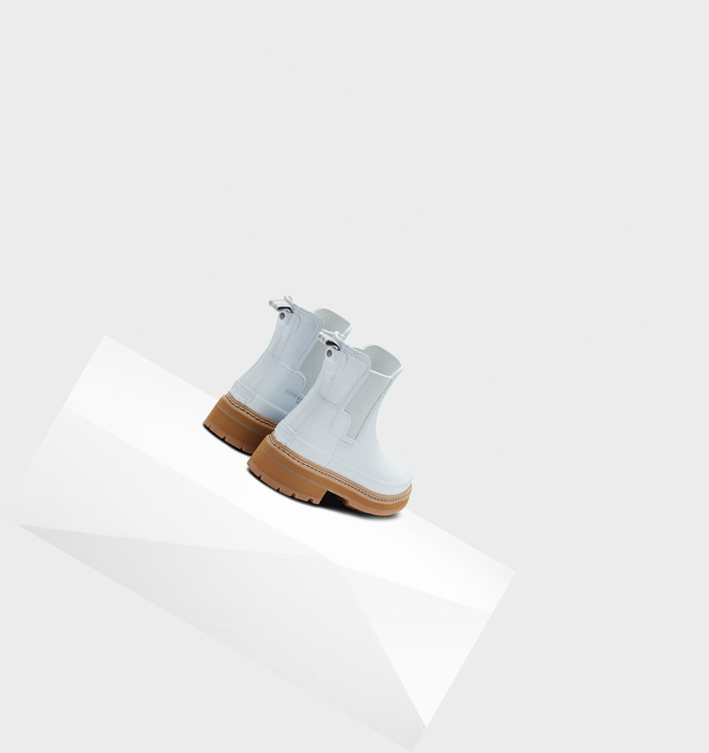 Botines Chelsea Hunter Refined Stitch Detail Mujer Blancas | 854ABPYJZ