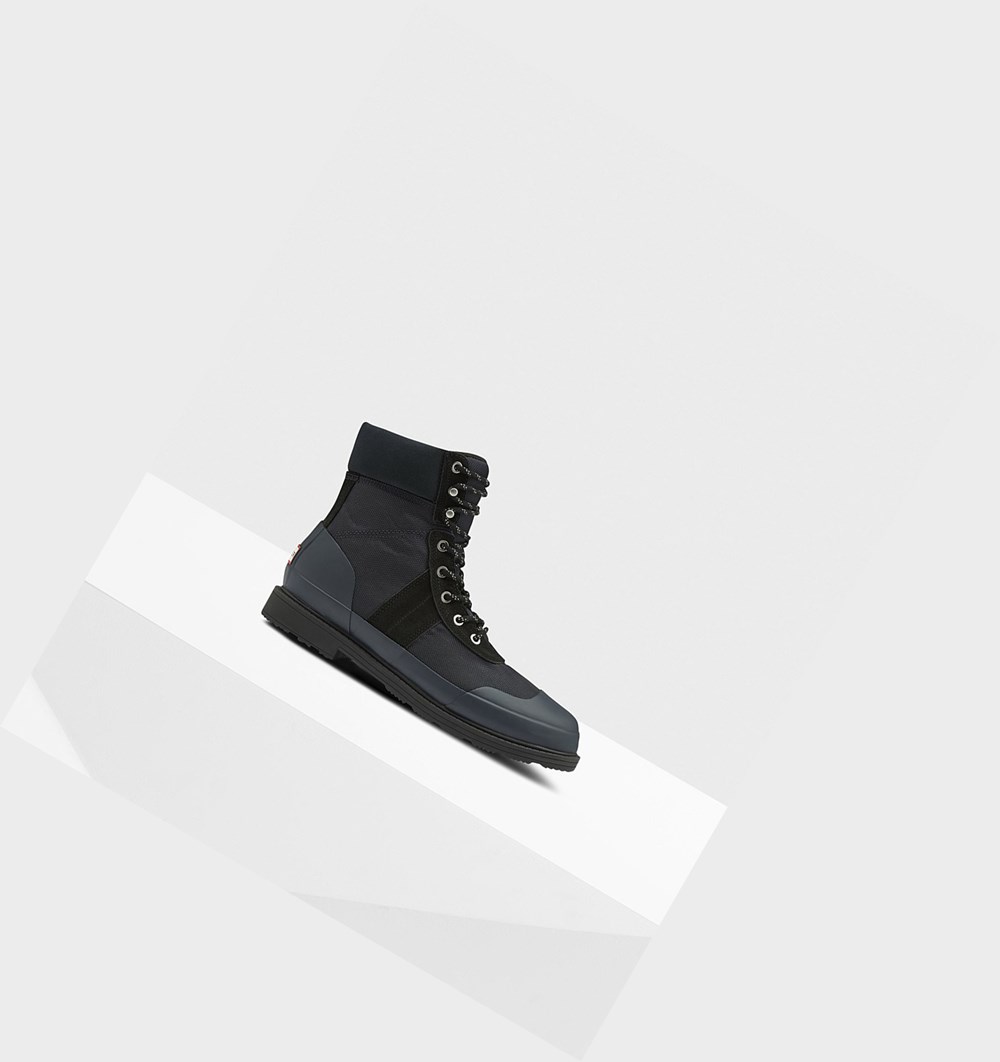 Botines Hunter Original Insulated Hombre Azul Marino Negras | 130MGBXAZ