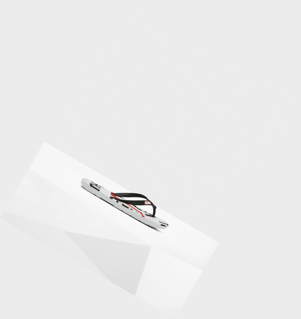 Chanclas Hunter Original Exploded Logo Mujer Negras | 974XDIHAV