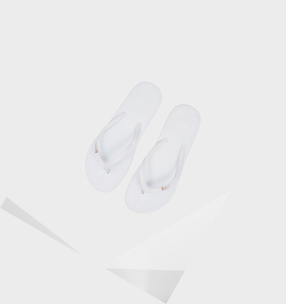 Chanclas Hunter Original Hombre Blancas | 906GJEFUN