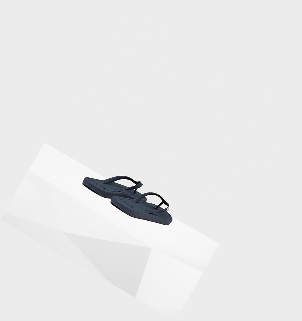 Chanclas Hunter Original Mujer Azul Marino | 829ZGWCAE