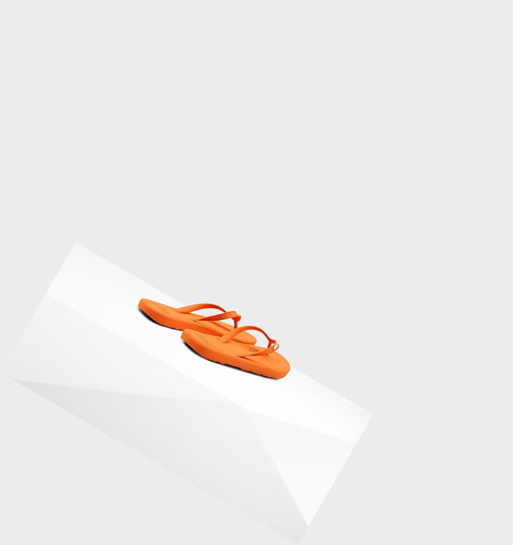 Chanclas Hunter Original Mujer Naranjas | 758DFIGUX