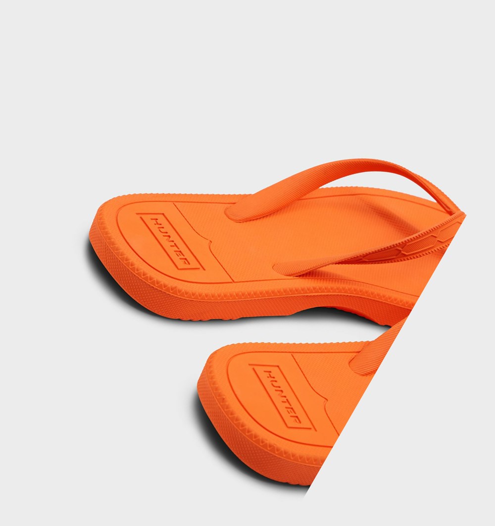 Chanclas Hunter Original Mujer Naranjas | 758DFIGUX