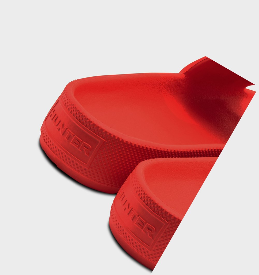 Sandalias de Diapositivas Hunter Original Ligeros Moulded Mujer Rojas | 573EGTUXM