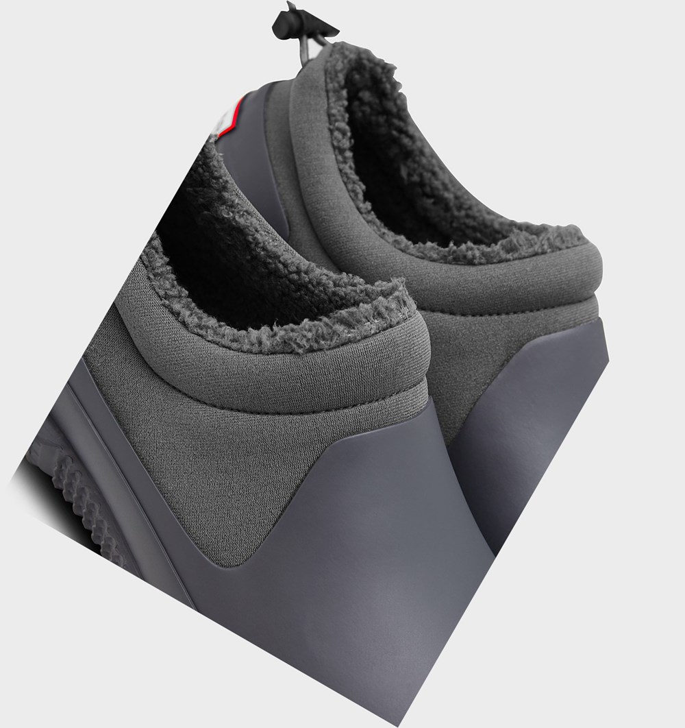 Zapatillas Hunter Original Insulated Sherpa Hombre Gris | 103JYZFKV