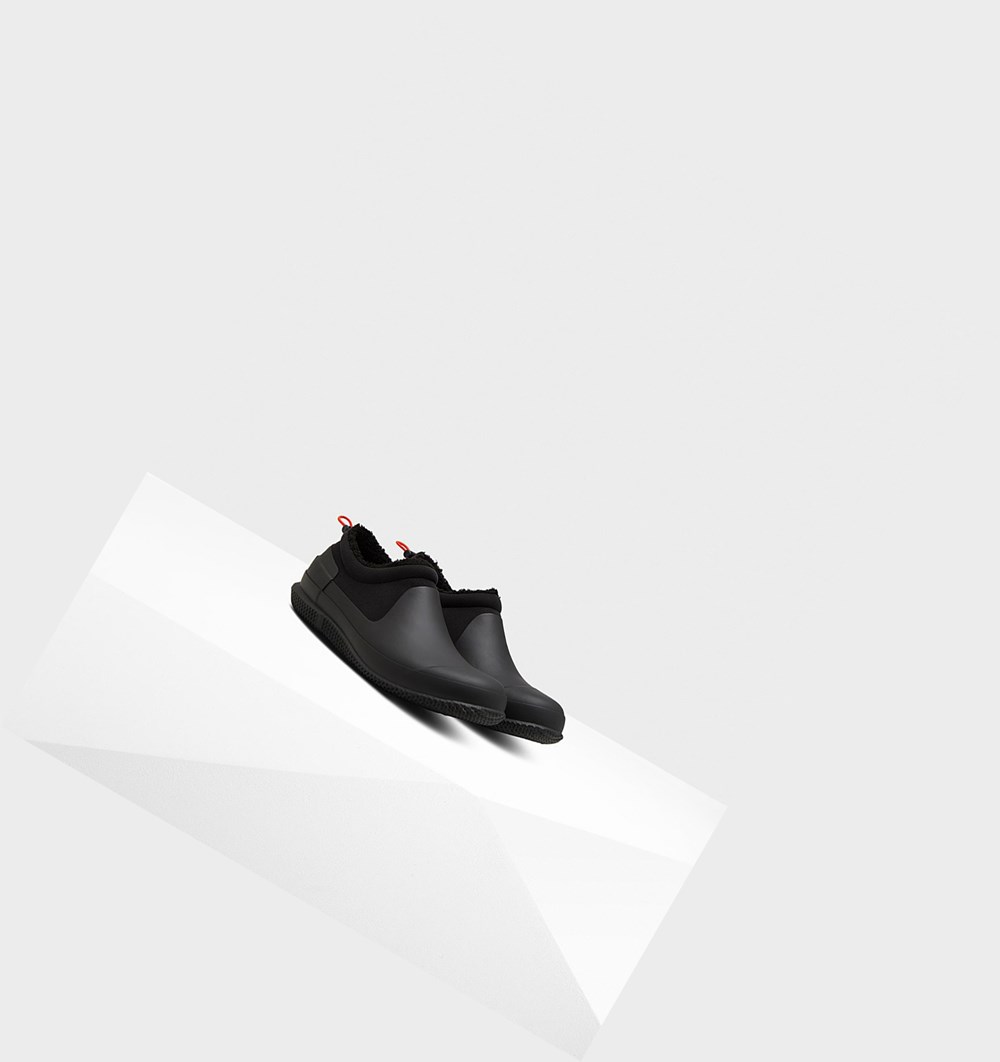Zapatillas Hunter Original Insulated Sherpa Hombre Negras | 187QIDCXK