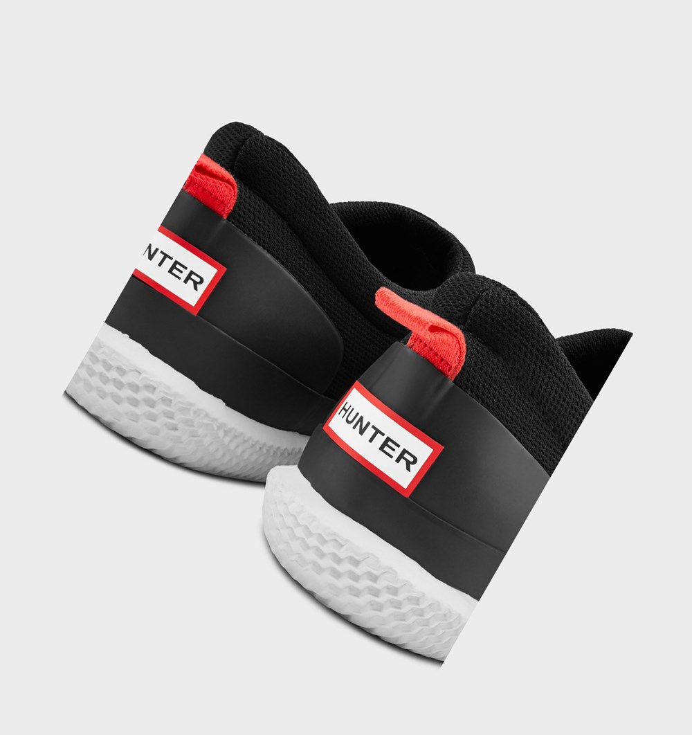 Zapatillas Hunter Original Mesh Hombre Negras | 018JFLXTU