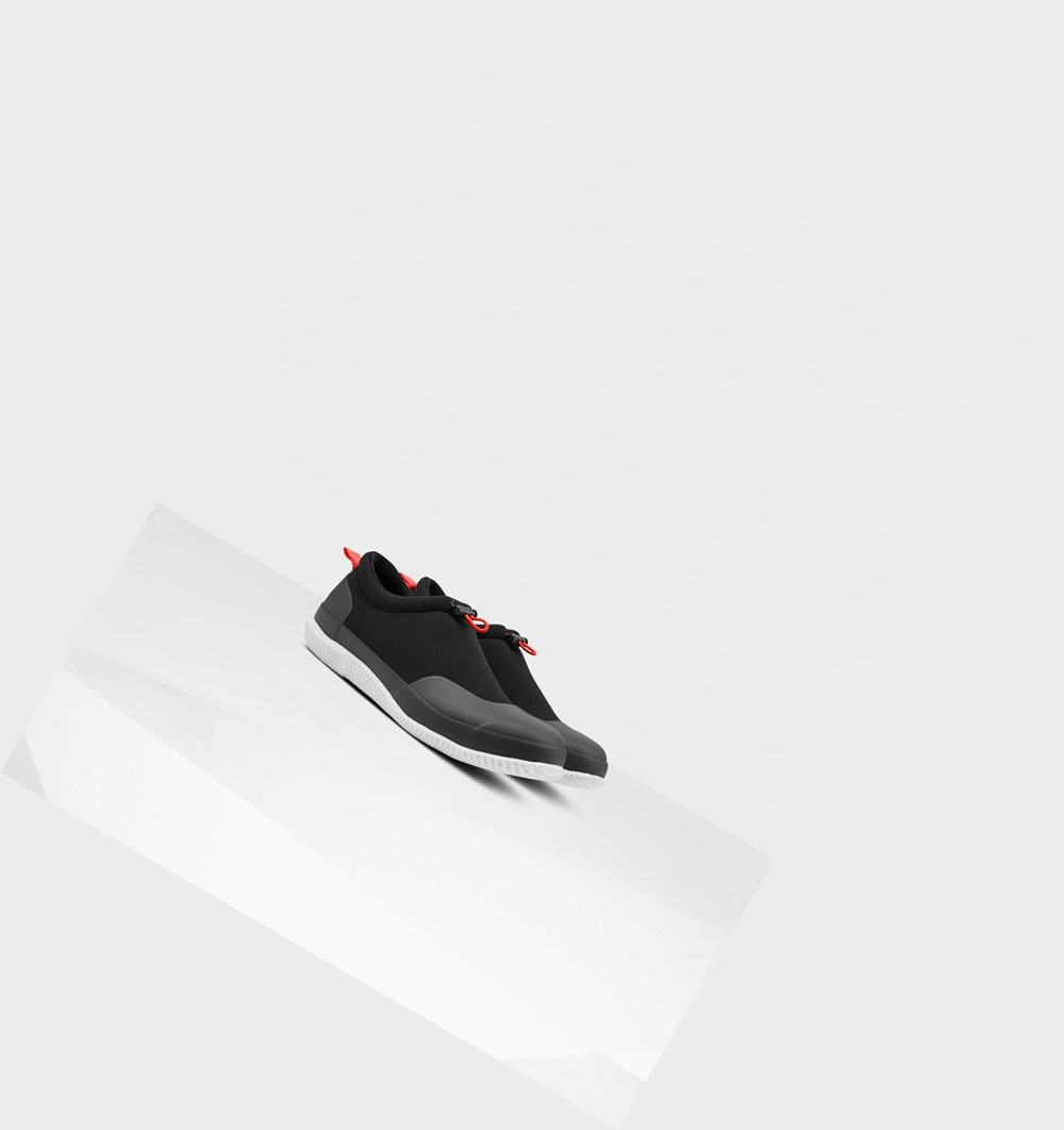 Zapatillas Hunter Original Mesh Hombre Negras | 018JFLXTU