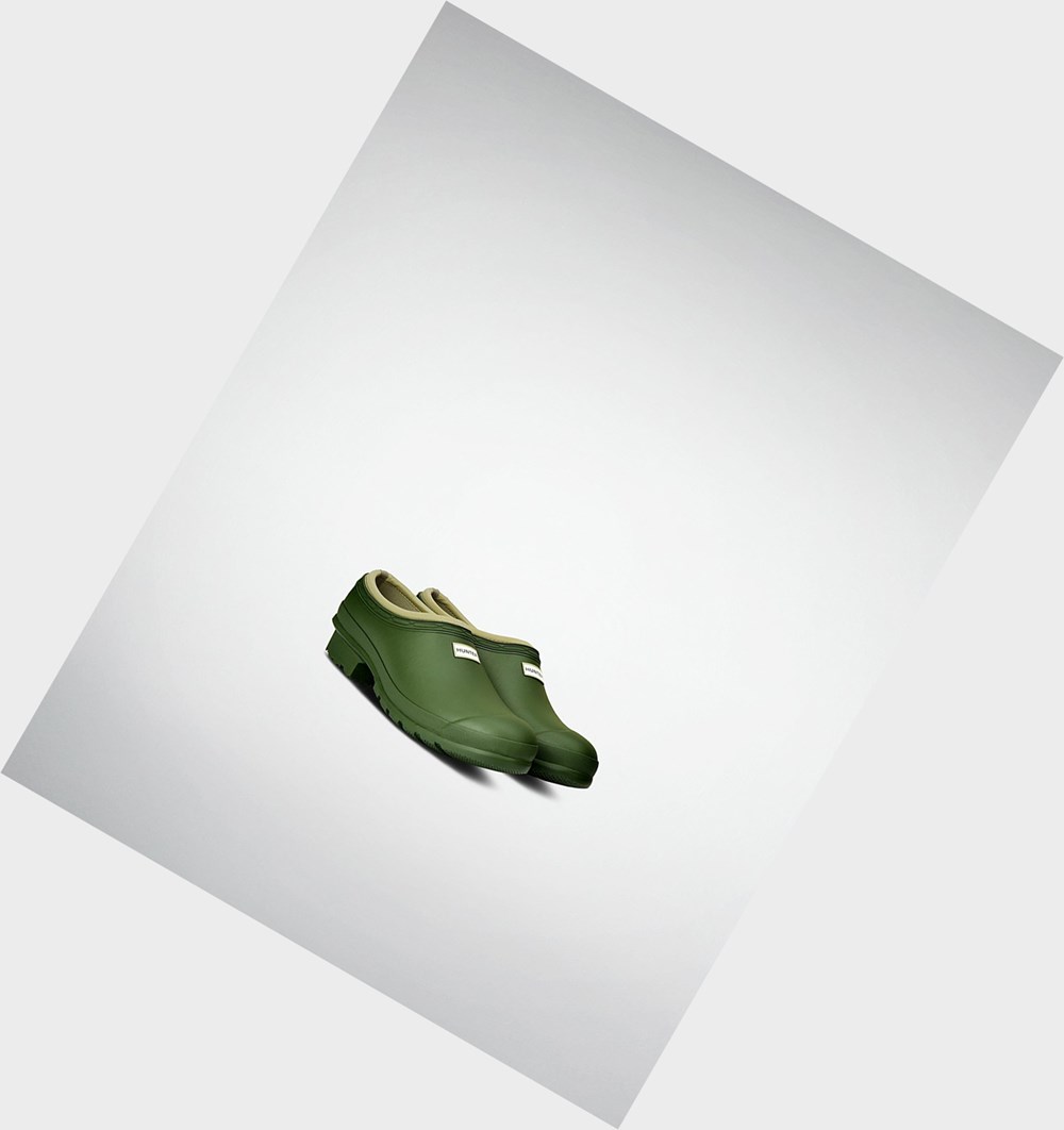 Zuecos Hunter Gardener Hombre Verde | 509CBPLRX