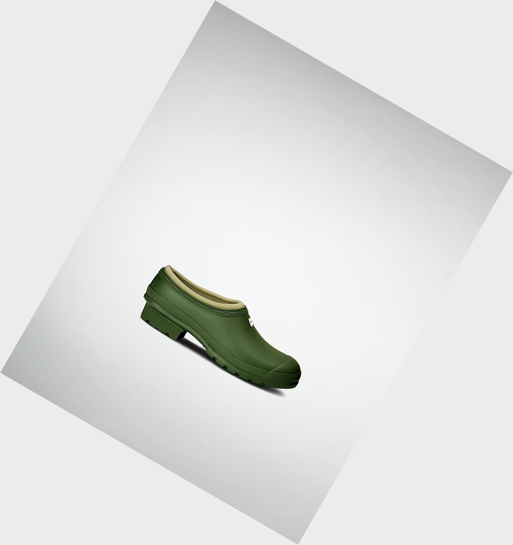 Zuecos Hunter Gardener Hombre Verde | 509CBPLRX